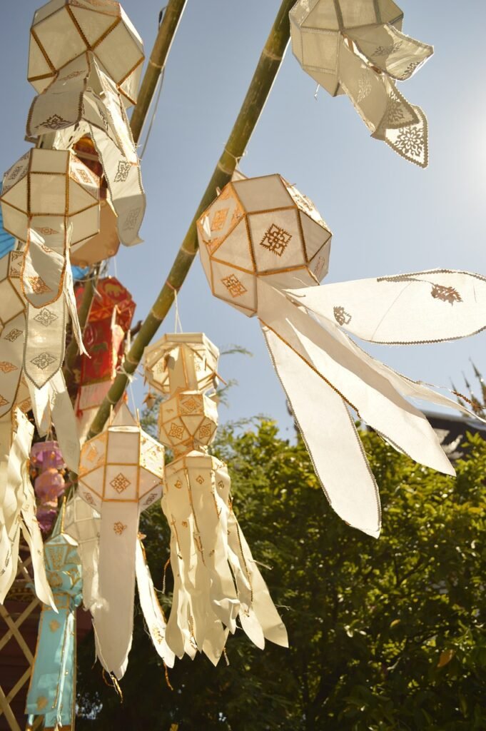 thailand temple, travel, lantern festival